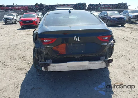 2019 Honda Insight Touring из США, поврежденный, VIN 19XZE4F99KE000109